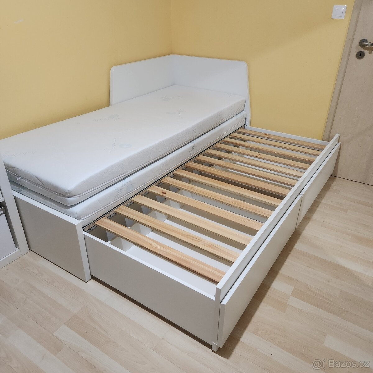 Rozkládací postel FLEKKE 80x200 + 2x matrace - 6