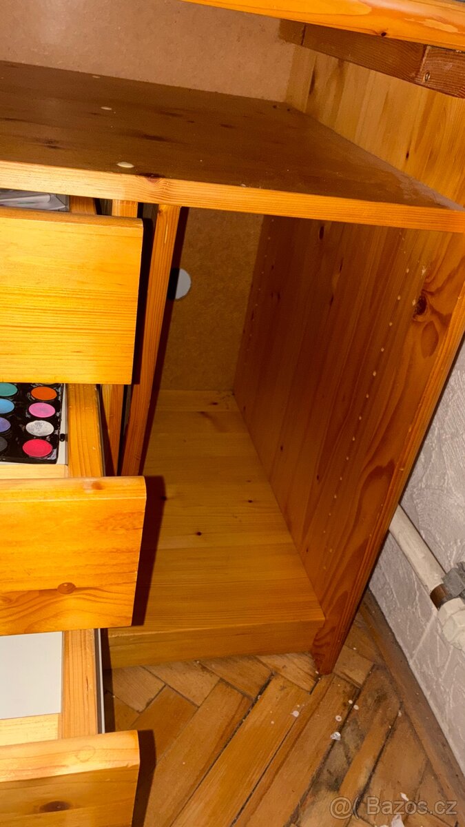 Psací stůl z masivu (borovice) – 153 x 60 cm - 6