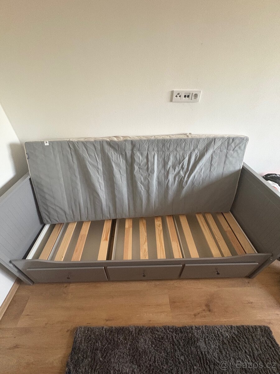 Rozkládací postel IKEA s 2x matracemi - 6