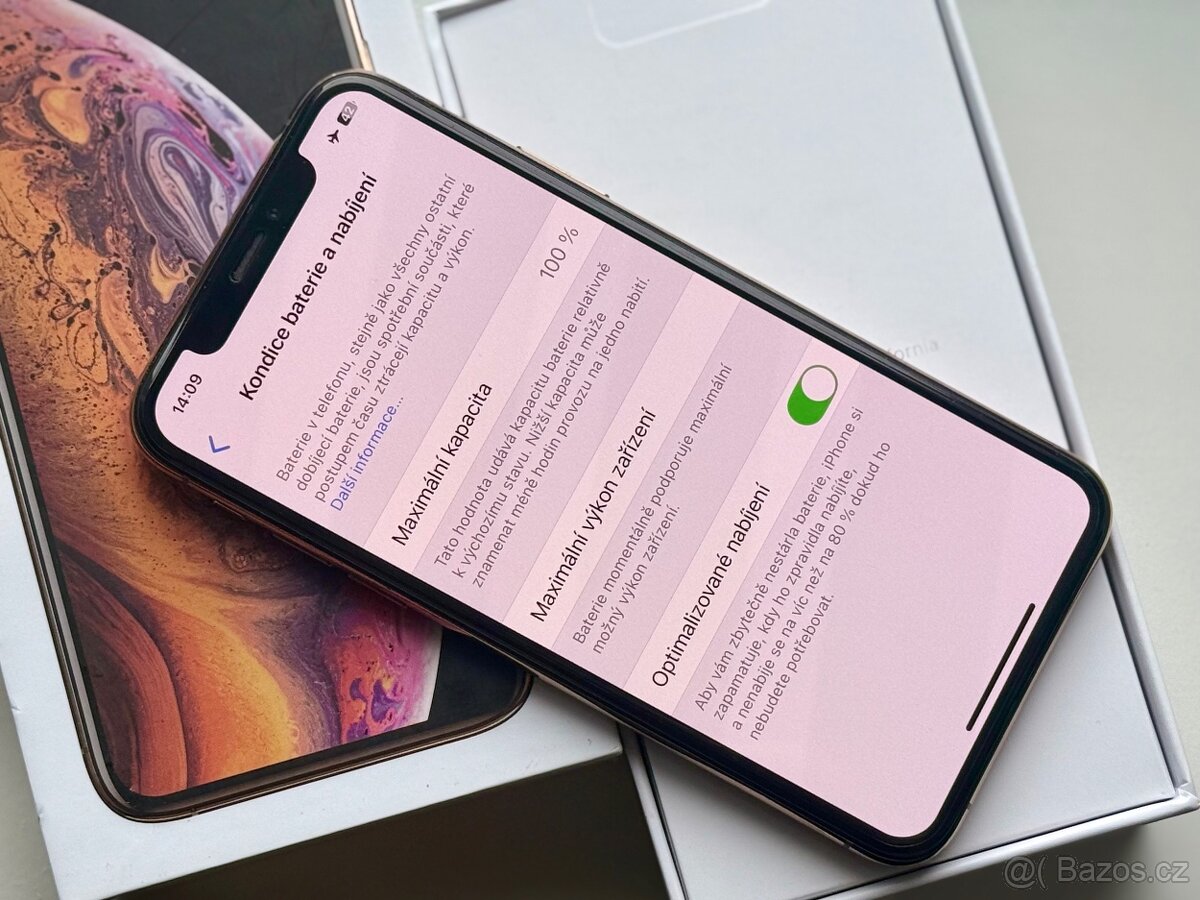 iPhone XS Gold BATERIE 100% TOP - 6