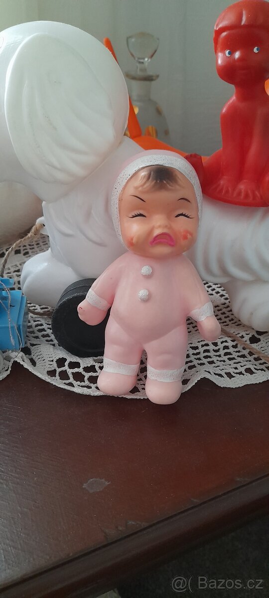 Retro hračky modrá mašinka prodána - 6