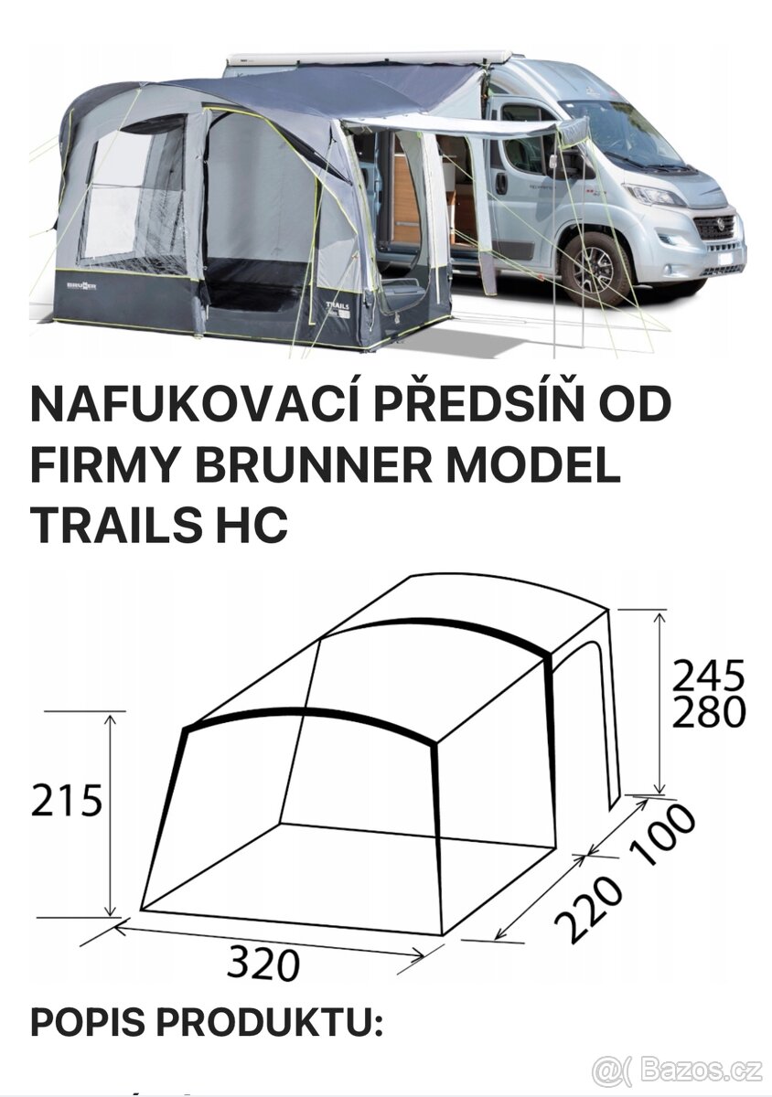 Nafukovací předstan na dodávku - 6