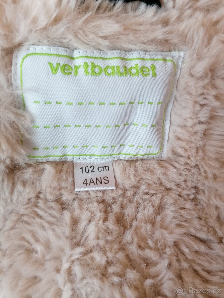 Teplý kabátek, velikost 102 - 6