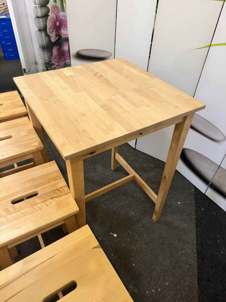 Kvalitní Barový jídelní set Masiv IKEA - 6