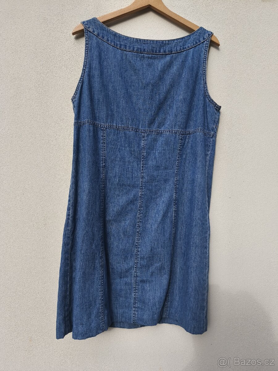 Džínové šaty vel. 38 a XL - 6
