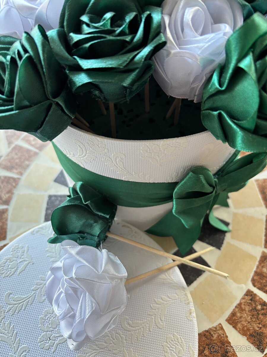 Dekorace - růže v krabičce - 6