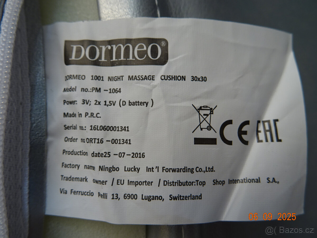 MASÁŽNÍ POLŠTÁŘEK (DORMEO) - 6