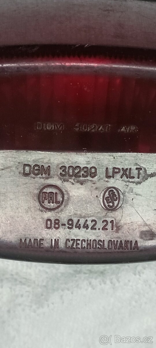 Světlo zadní JAWA 350 634, ČZ - 6