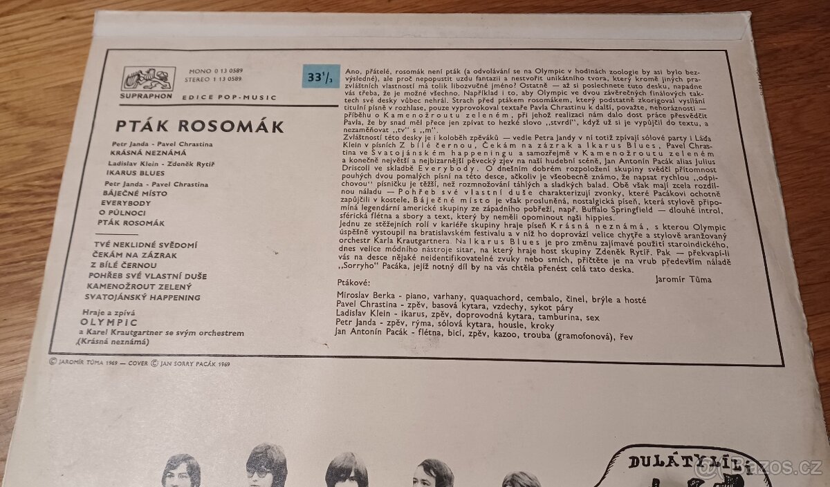 LP Olympic - Pták Rosomák (1969) - 6