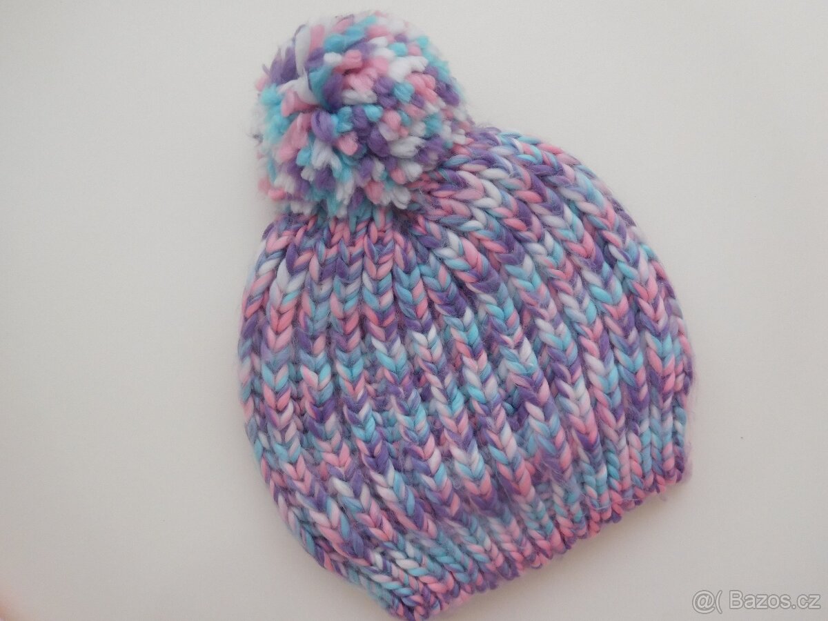 MIX Zimní čepice vel. 98/104/110/116/122/128, nákrčník 1-3 - 6