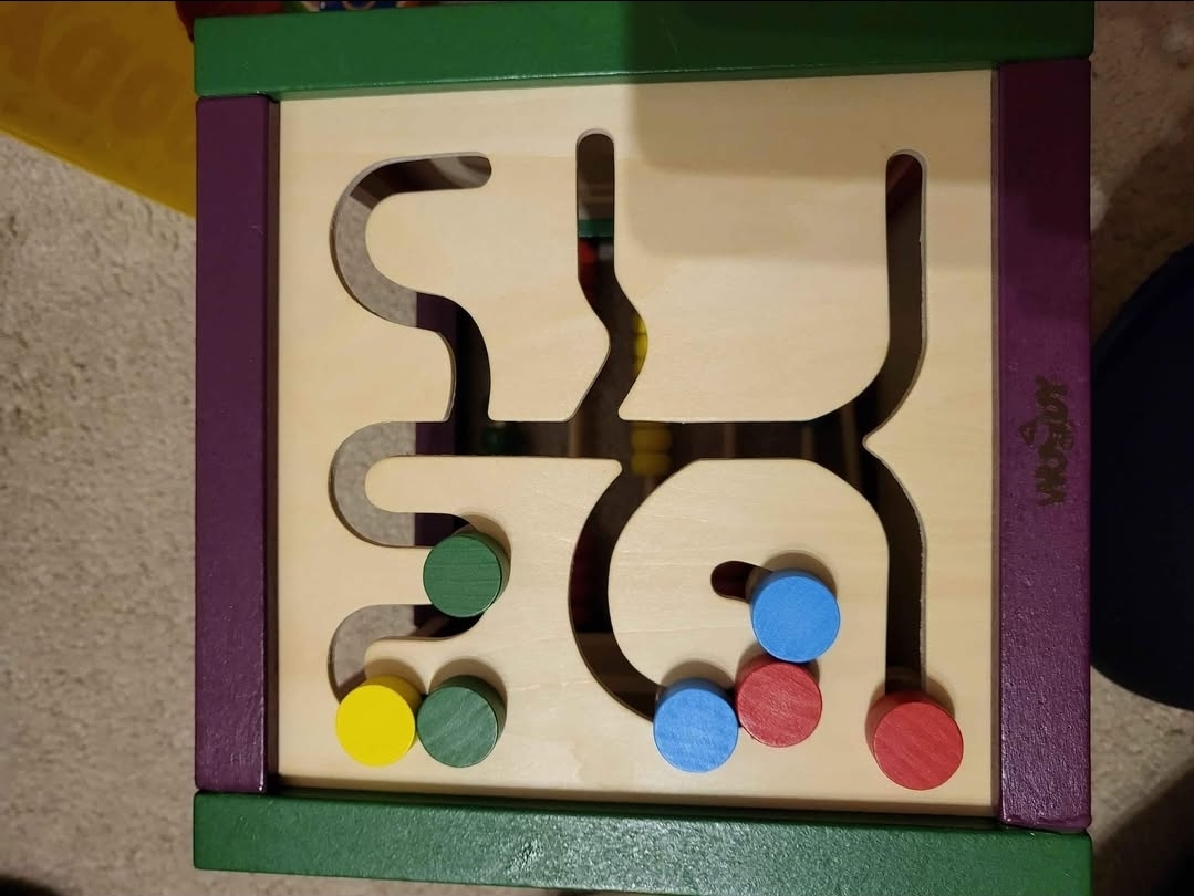 Nová dřevěná kostka s aktivitami, Woody - 6