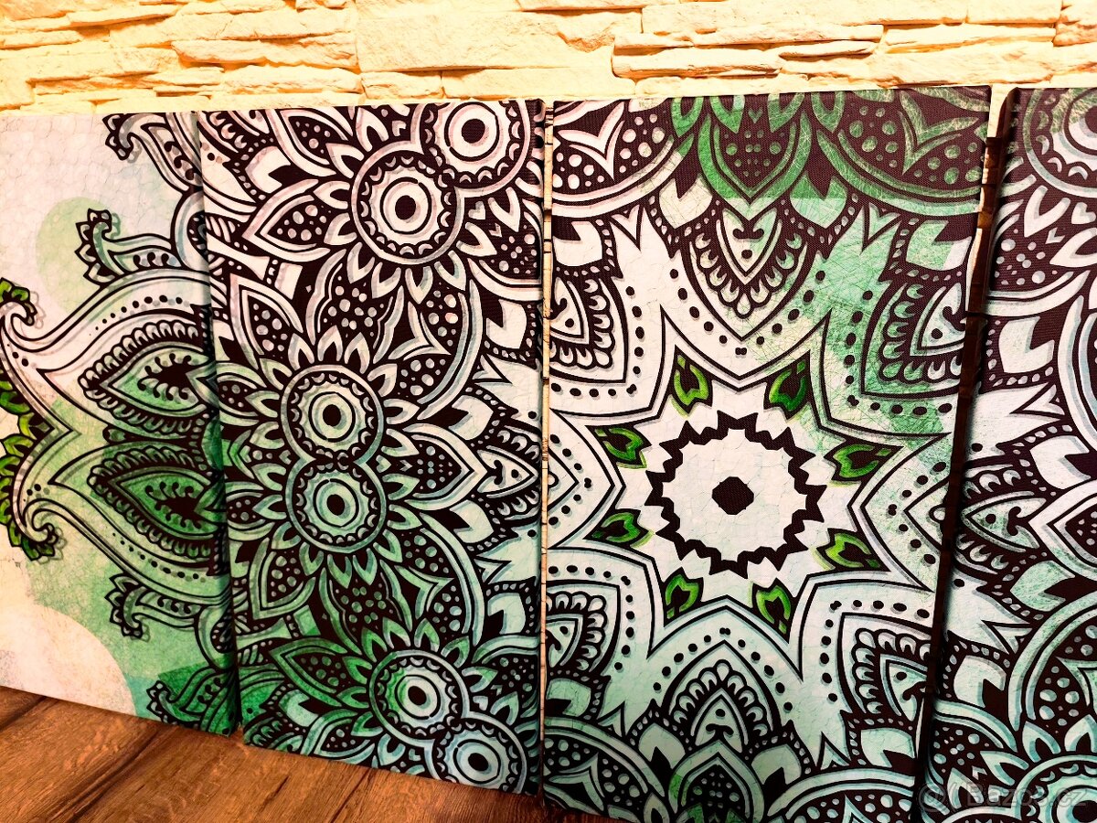 Vícedílný obraz mandala 150x60 cm - 6