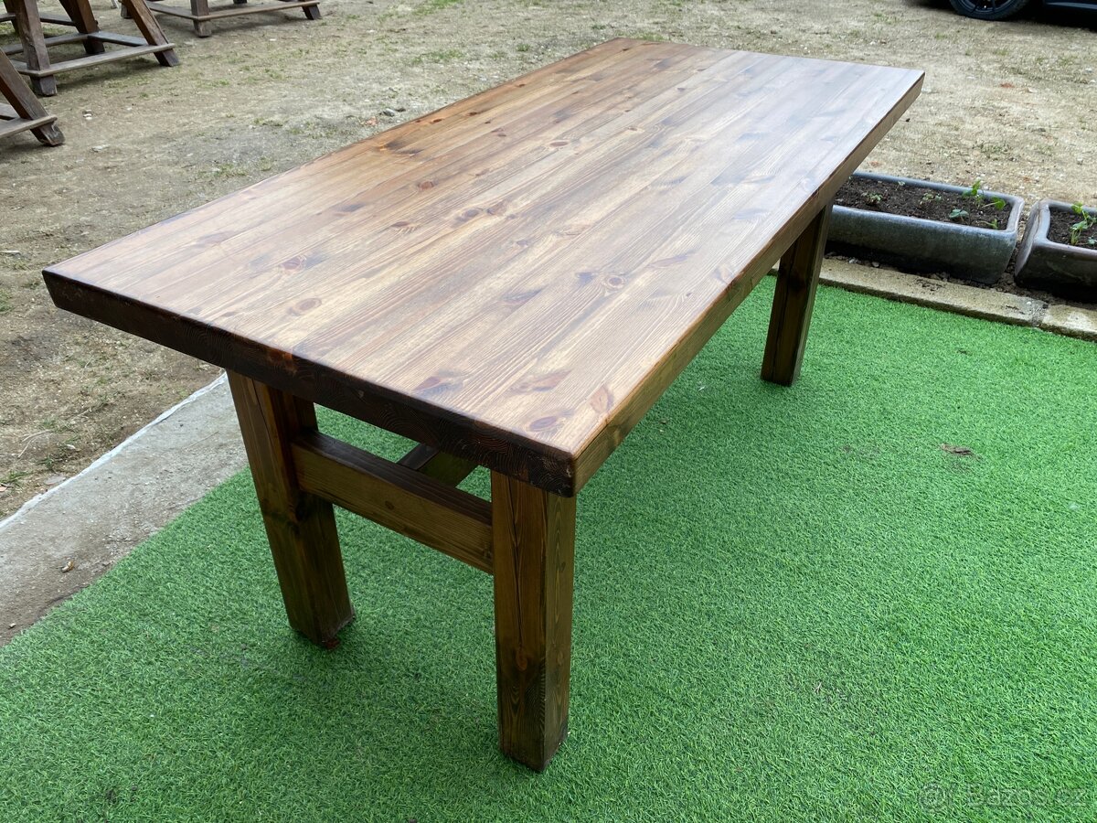 Masivní stůl smrk - 6
