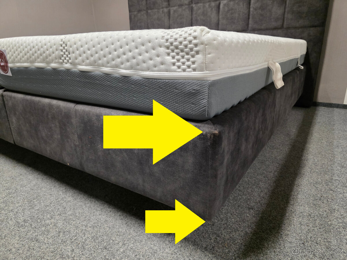 Nová značková boxspring postel TEMPUR HYBRID BOX 200x200 cm - 6