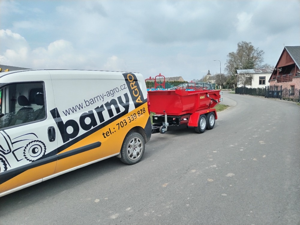 Vanový sklápěč za auto až 3500kg - 6