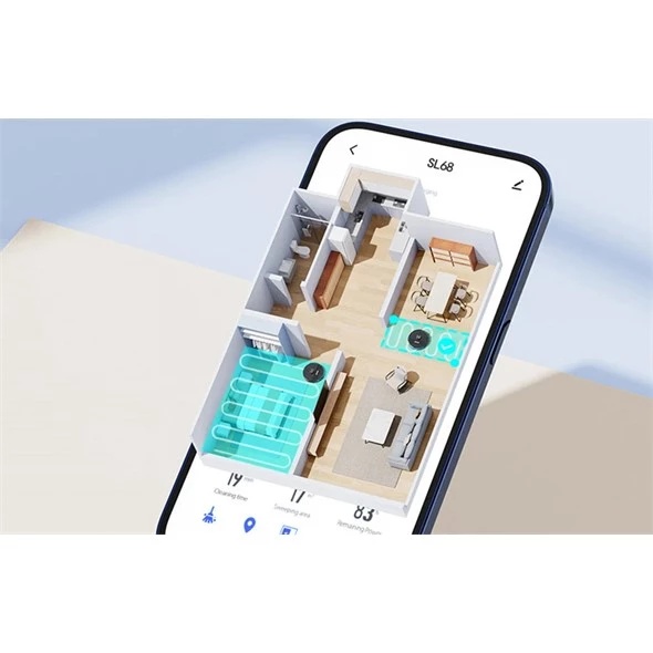 Vysavač robotický LUBLUELU L68 Black Tuya - 6