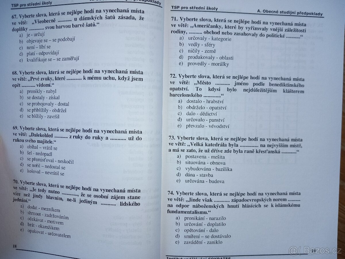 Testy studijní předpokladů pro střední školy - 6