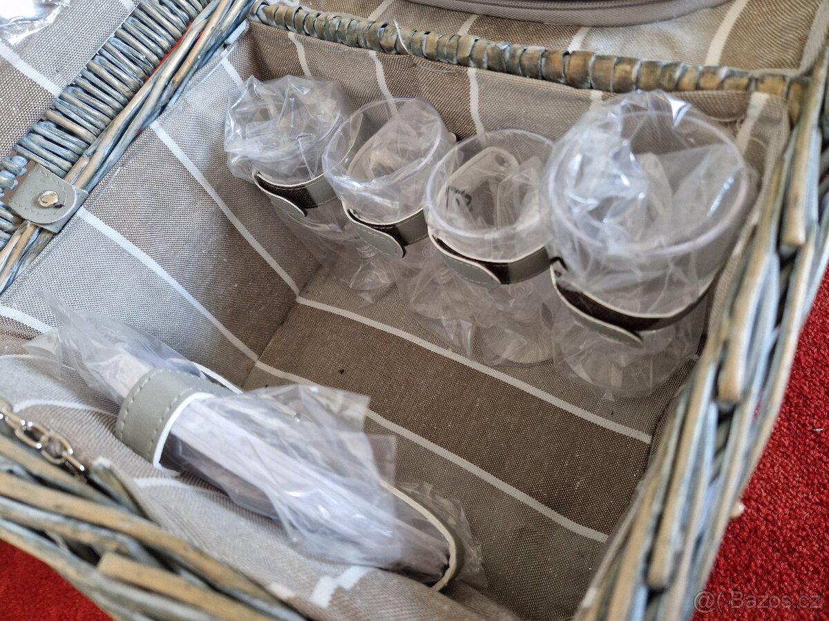 Prodám piknikový koš pro 4 osoby - nový - 6