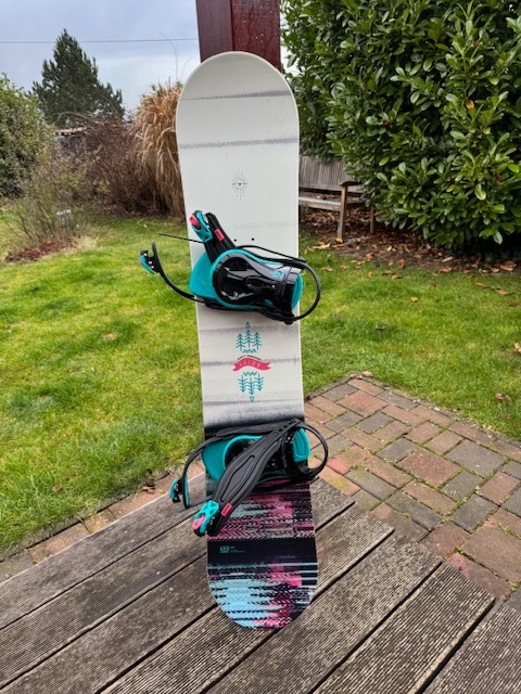 Dětský snowboard+vázání+boty - 6