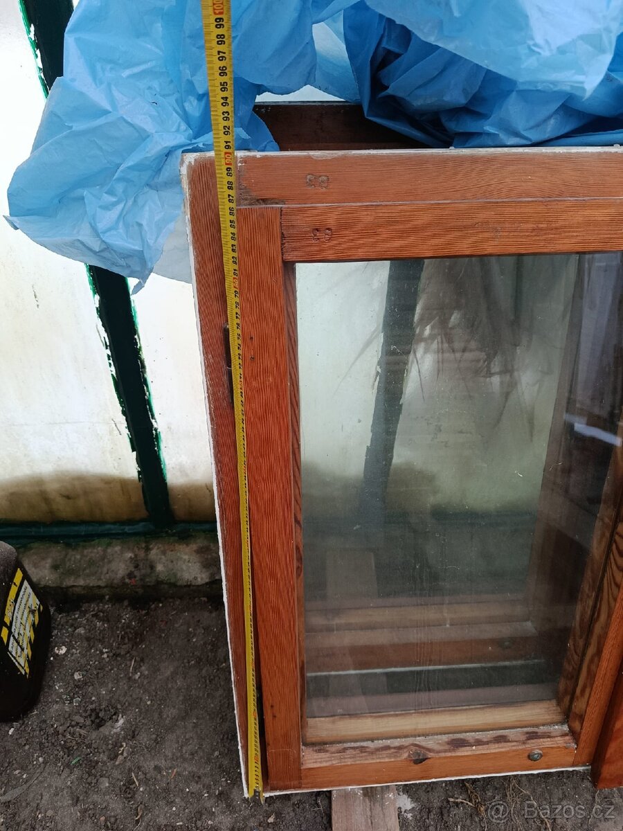 2x Dvoukridle dřevěné okno - cena dohromady - 6