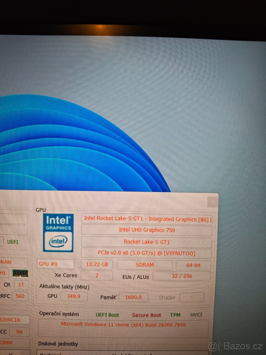 Intel Core i7 11700K (8/16x3,6/5Ghz)-socket 1200 - 6