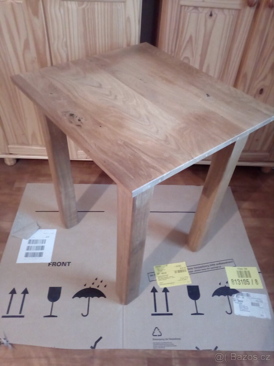 Prodám dubový stůl 65 x 58 cm - 6