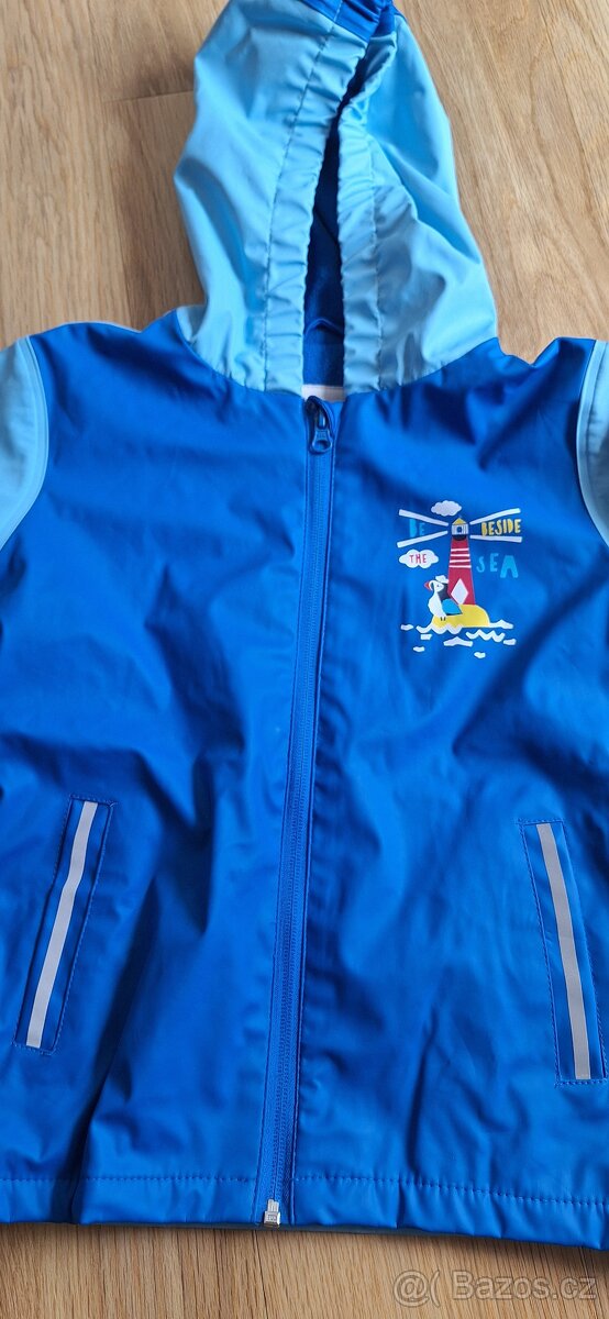 Pogumovaná bunda uvnitř fleece vel.110-116 - 6