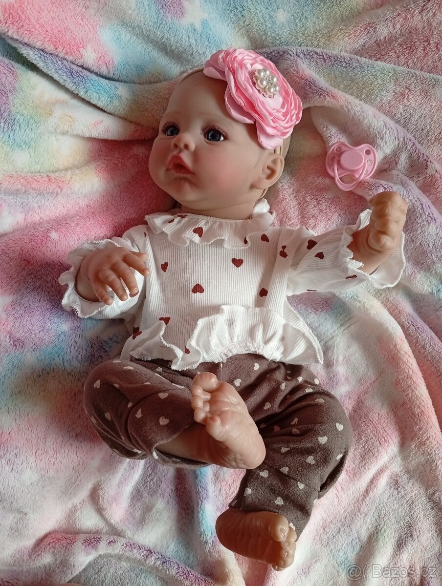Realistická Reborn panenka holčička - 6