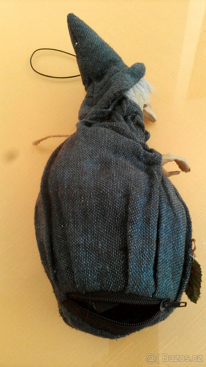 Vintage-obraz,kov.váza,dek.láhev,čaroděj,teploměr,skl.váza - 6