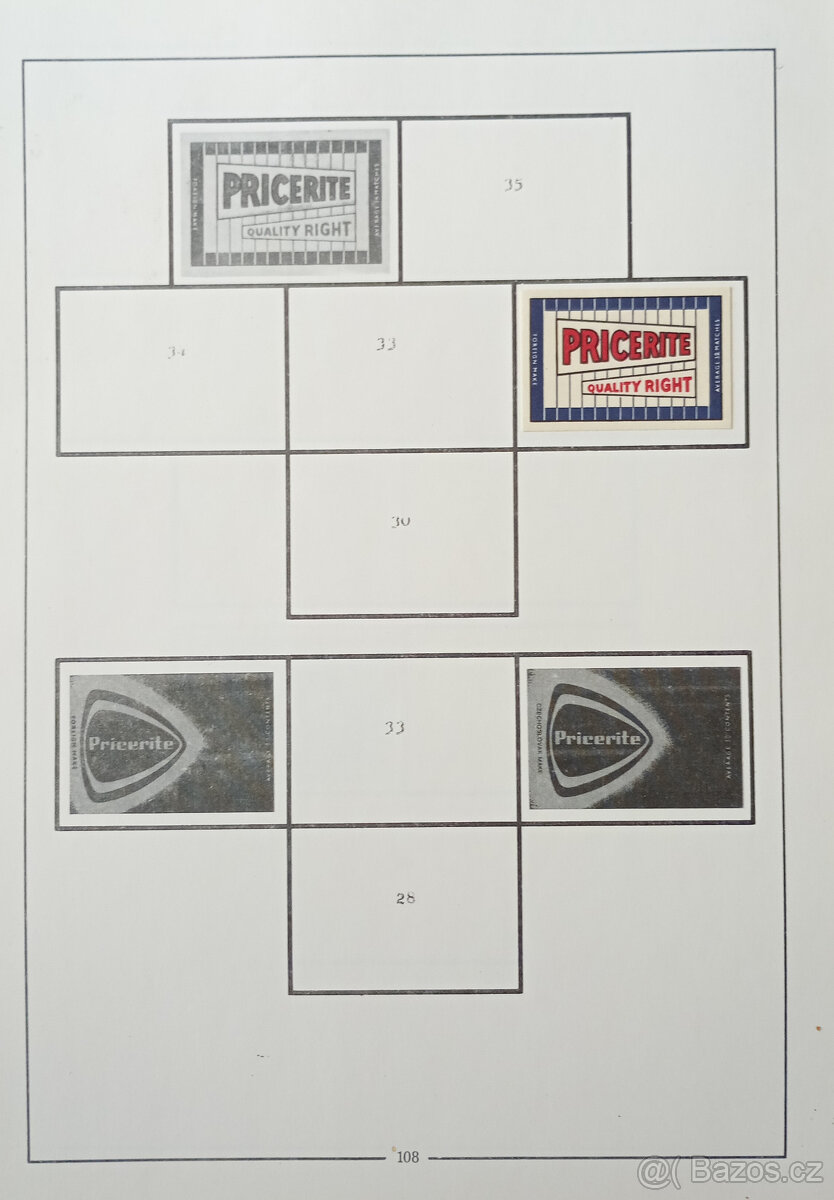 Album zápalkových nálepek 1945–1984 – 91 ks, pěkný stav - 6