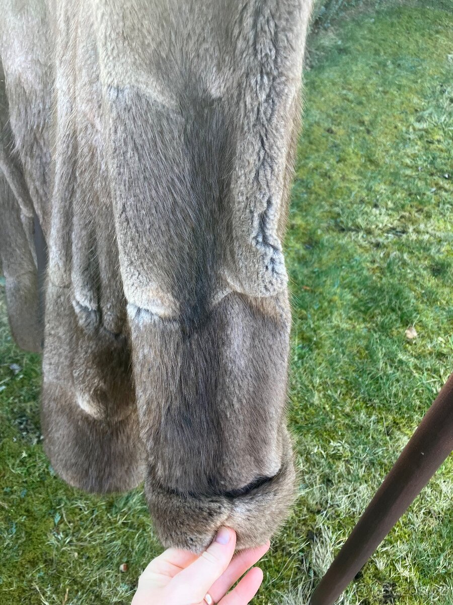 Dámský pravý kožich Kara (bizam, ondatra) - 6