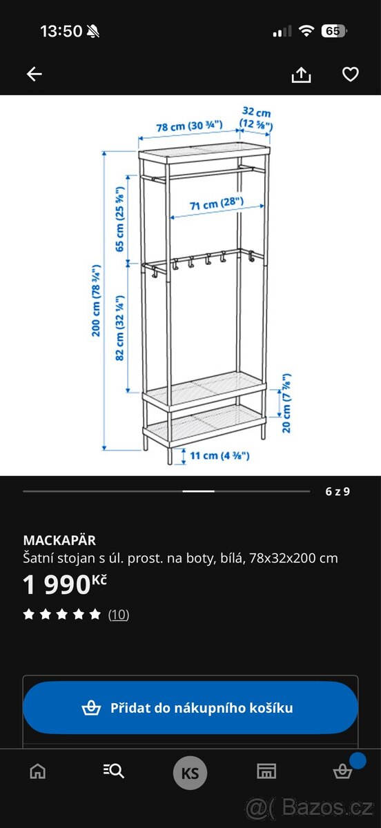 IKEA šatní stojan a botník - 6