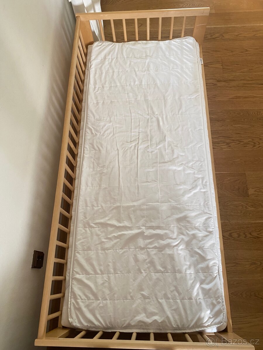 IKEA detska postel 160cm + matrace + rost + zabrana - 6