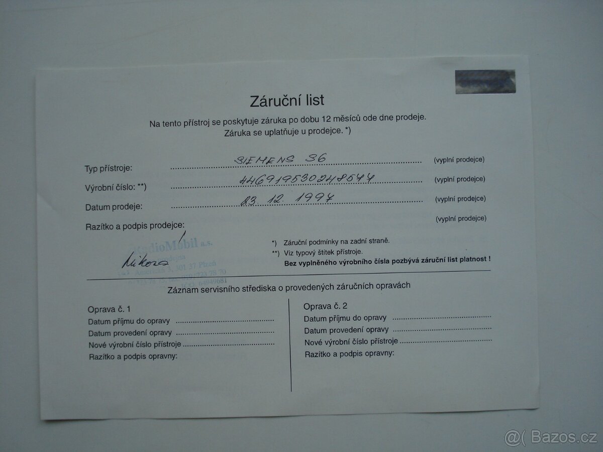 Siemens S6 kompletní stav v originálním balení. - 6