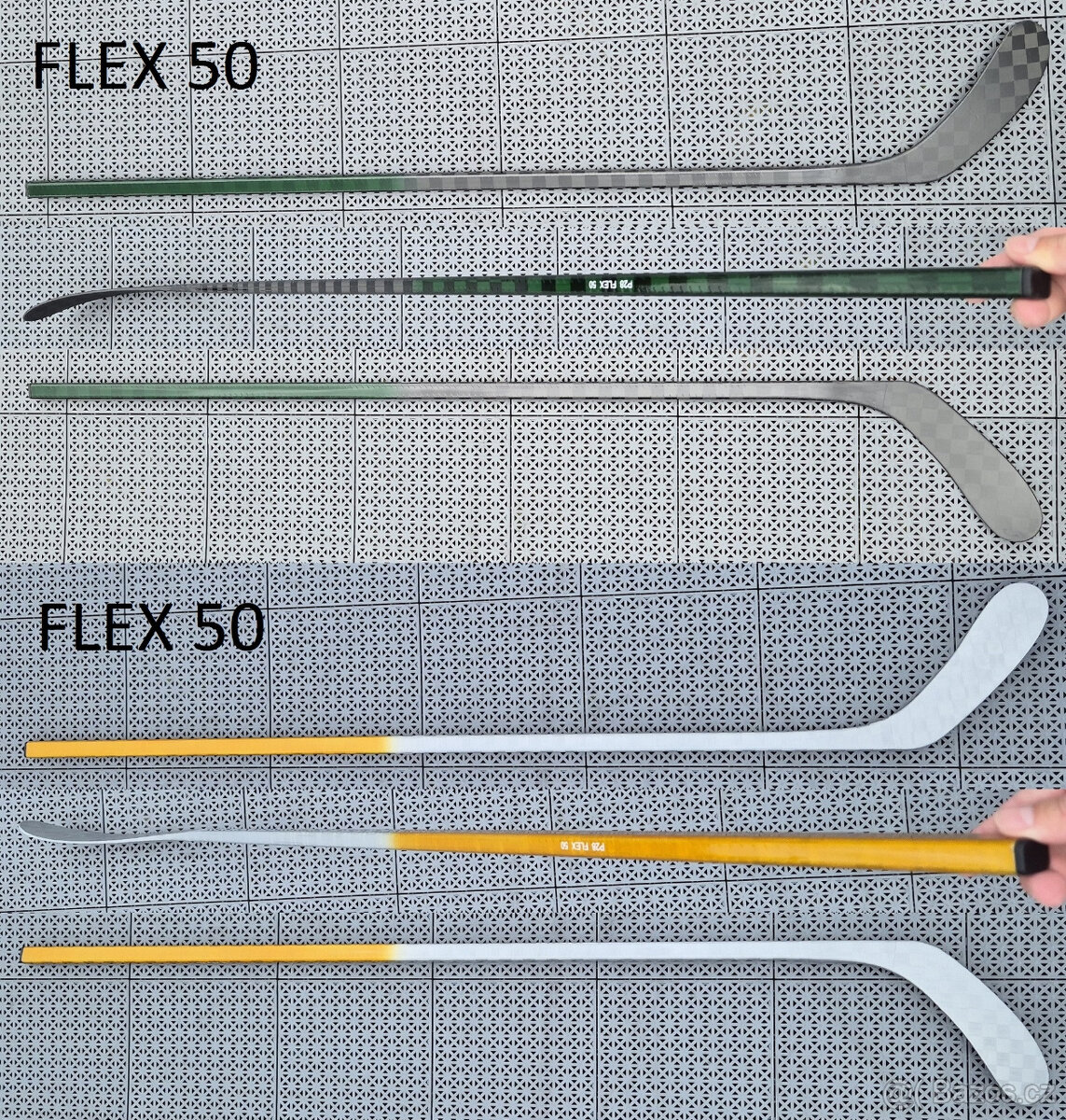 karbonové hokejky vyrobené na zakázku skladem - 6