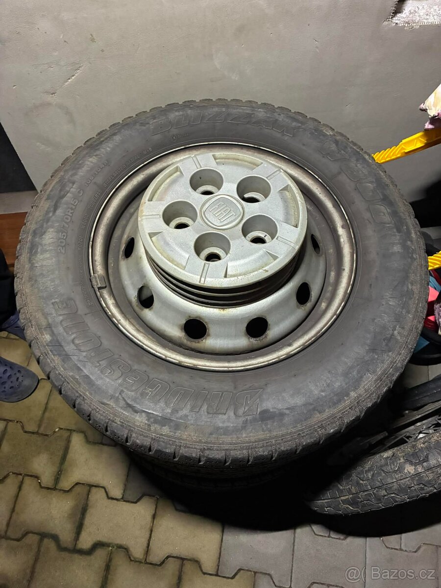 Pneu + disky Fiat Ducato 2007, 215/70r15C / 205/70r15C - 6