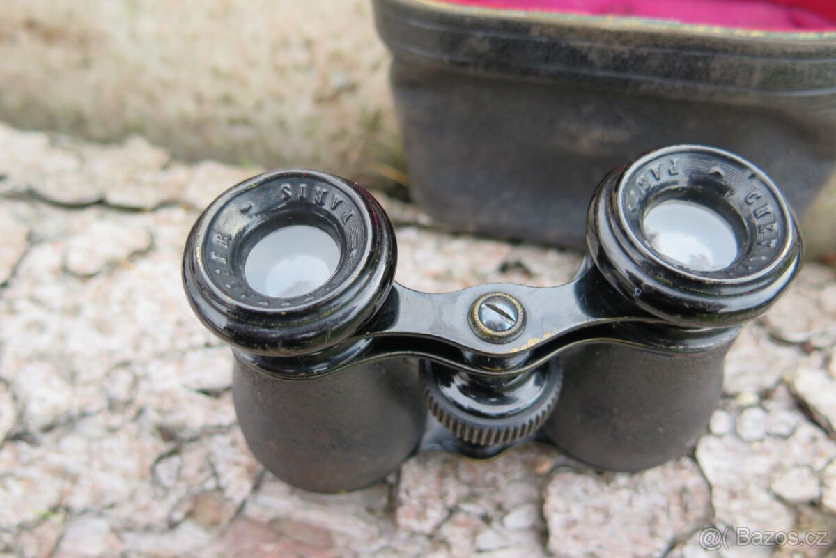 Starožitný dalekohled -kukatko + pouzdro, dalekohled 6x40 - 6