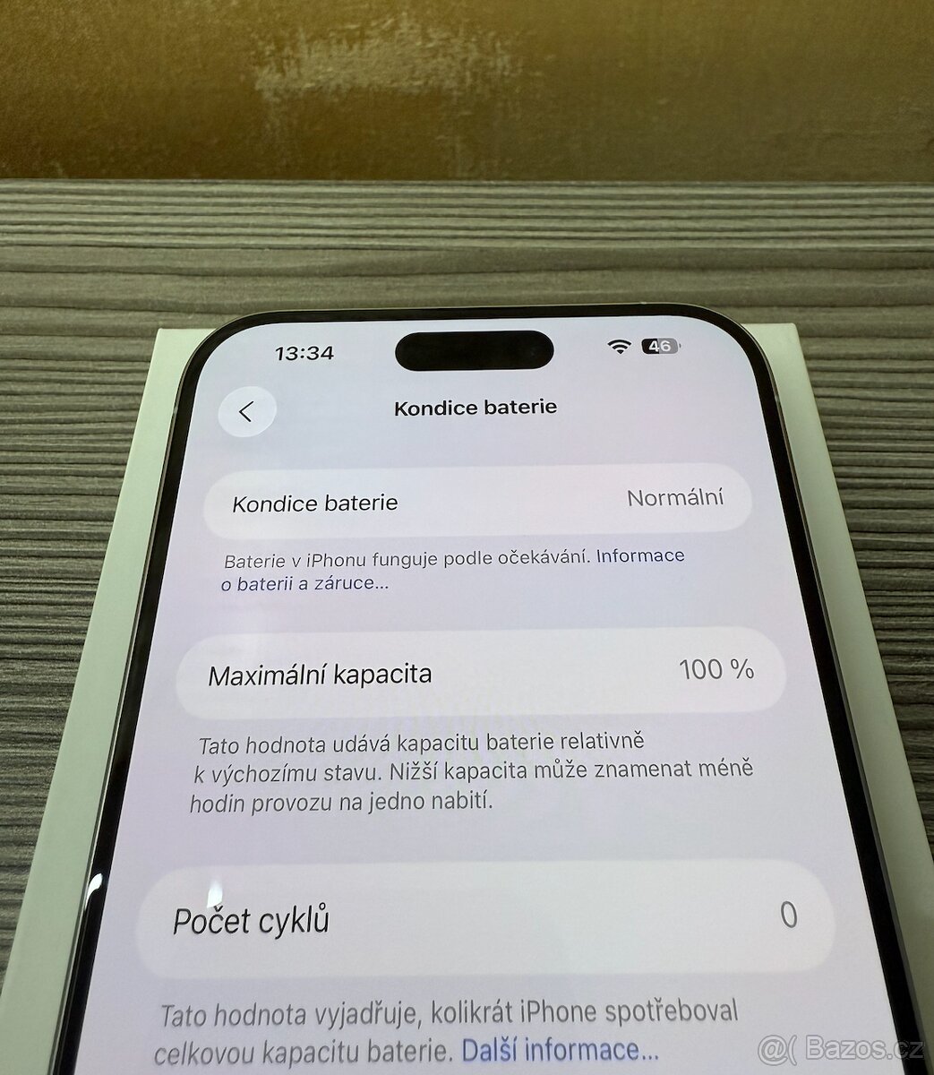 Apple iPhone 15 Pro Max 256GB bílá, 100% baterie - 6