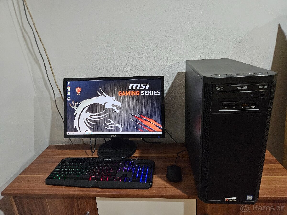 Herní pc intel g4400 ram ddr4 grafika gt730 2gb lcd 22" GTA - 6