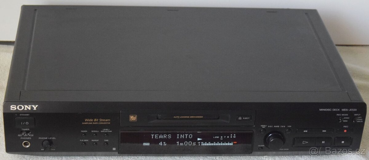 Minidisc deck SONY MDS-JE520 + 10x MD, manuál - 6