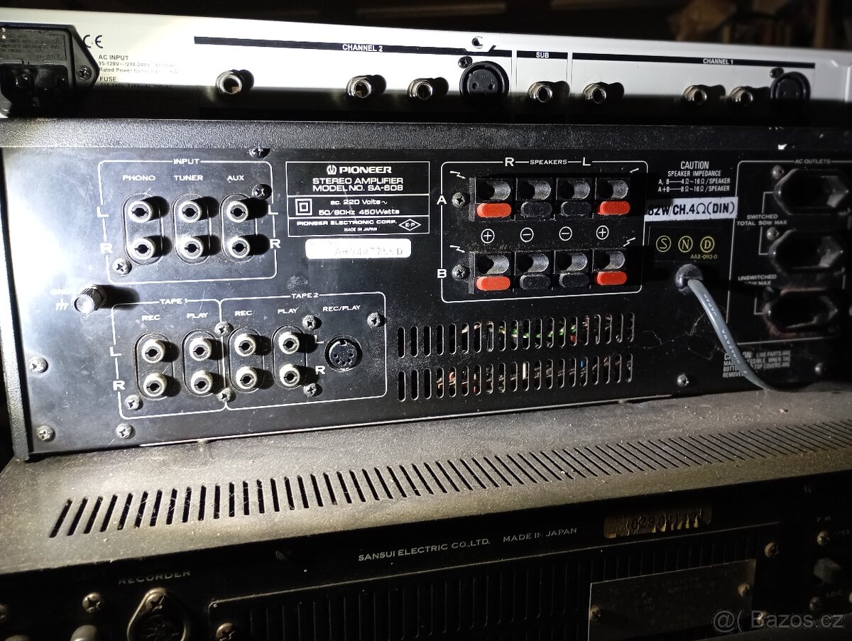 Receiver Sansui a zesilovač Pioneer - 6