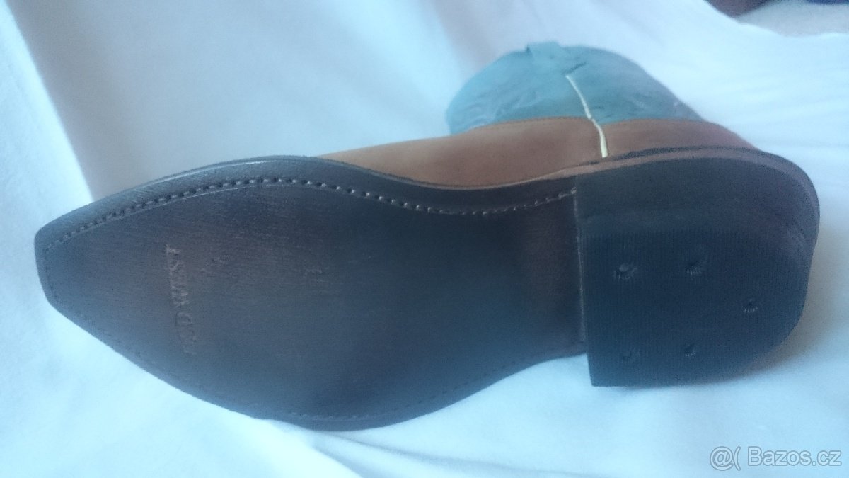 Boty kožené westernové jezdecké vel.38 - 6
