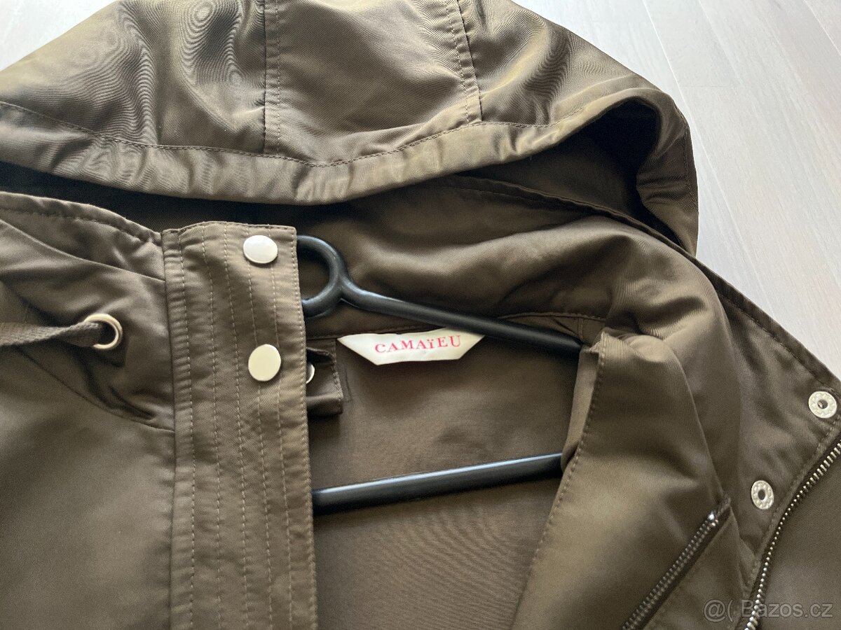 Dámská khaki bunda camaieu vel.38 - 6