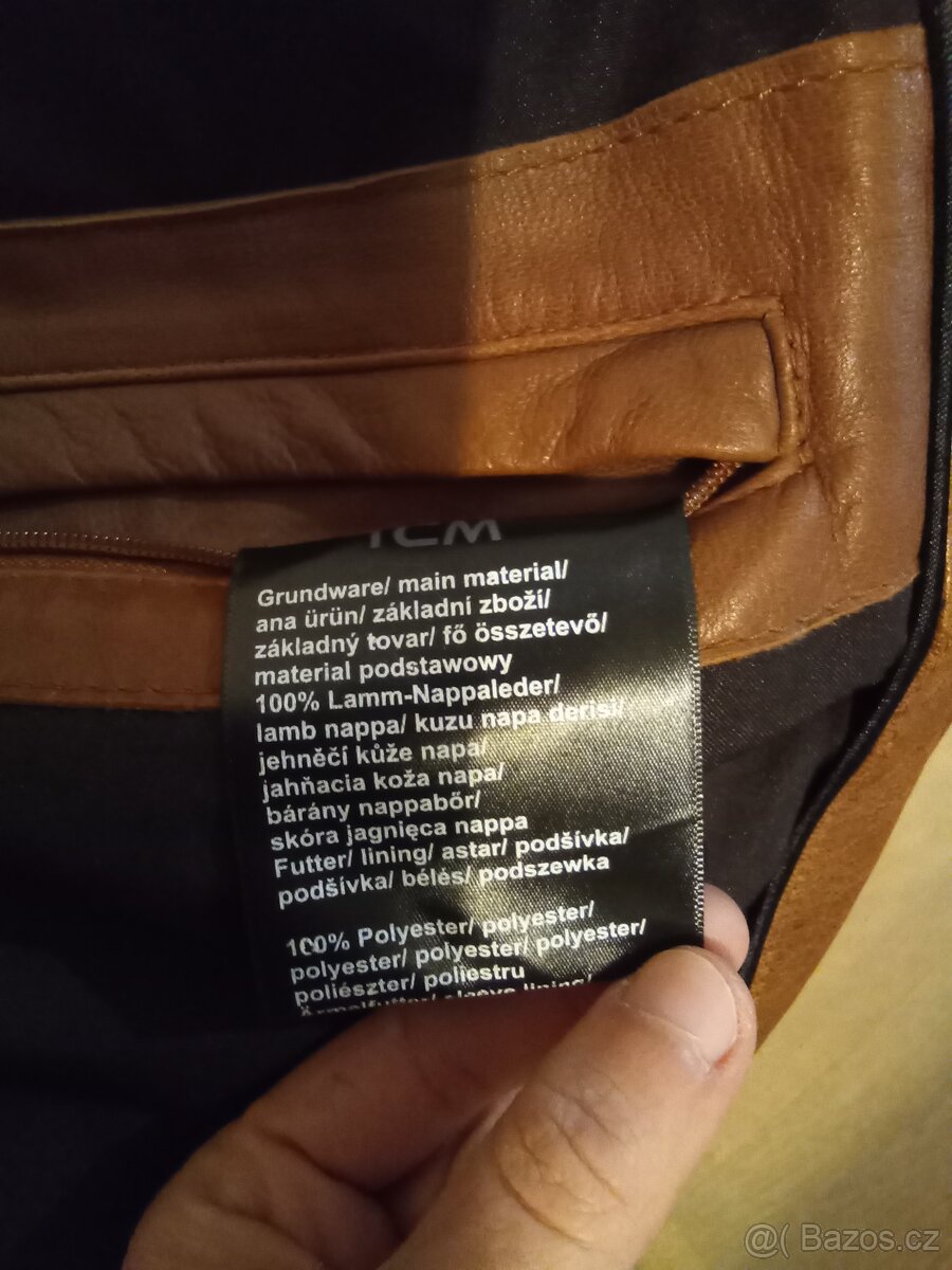 Bunda z pravé kůže, velikost M - 6