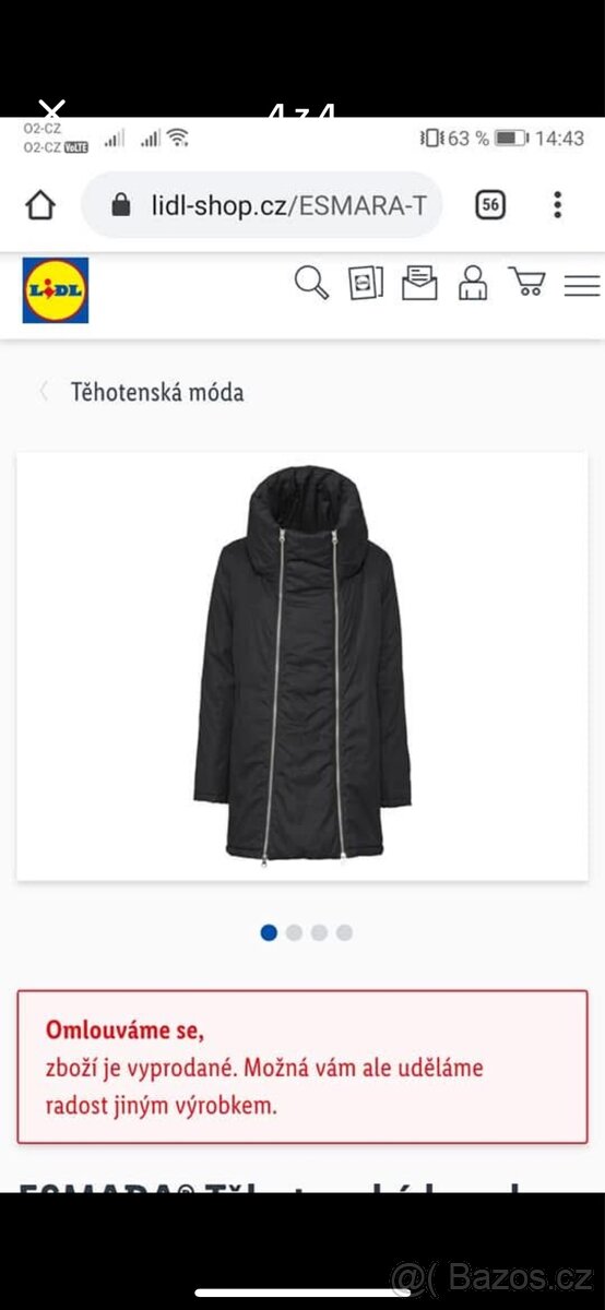 Těhotenská/nosící bunda - 6