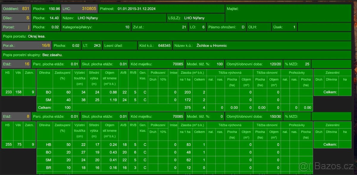 Prodám pozemky v k.ú. Žichlice u Hromnic - 6