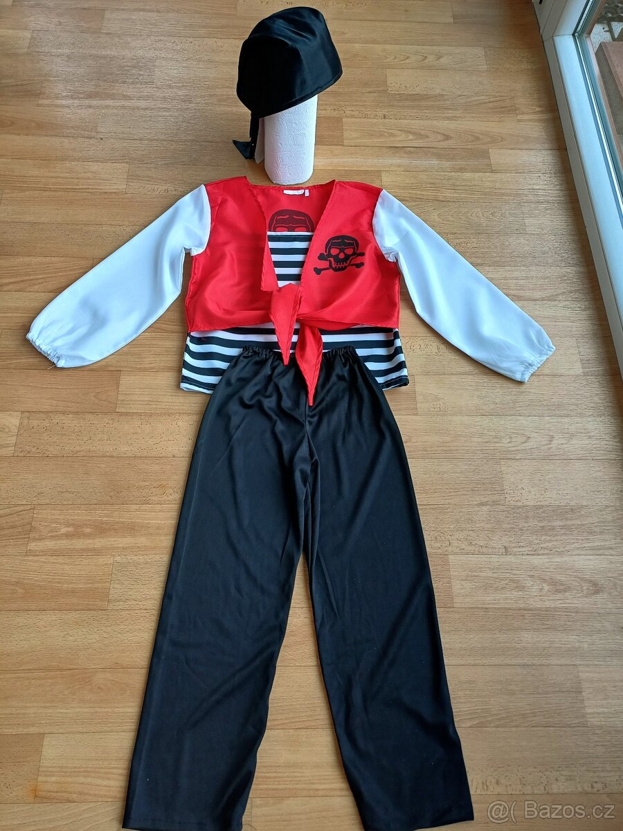 Karnevalový kostým PIRÁT vel.134-140 - 6