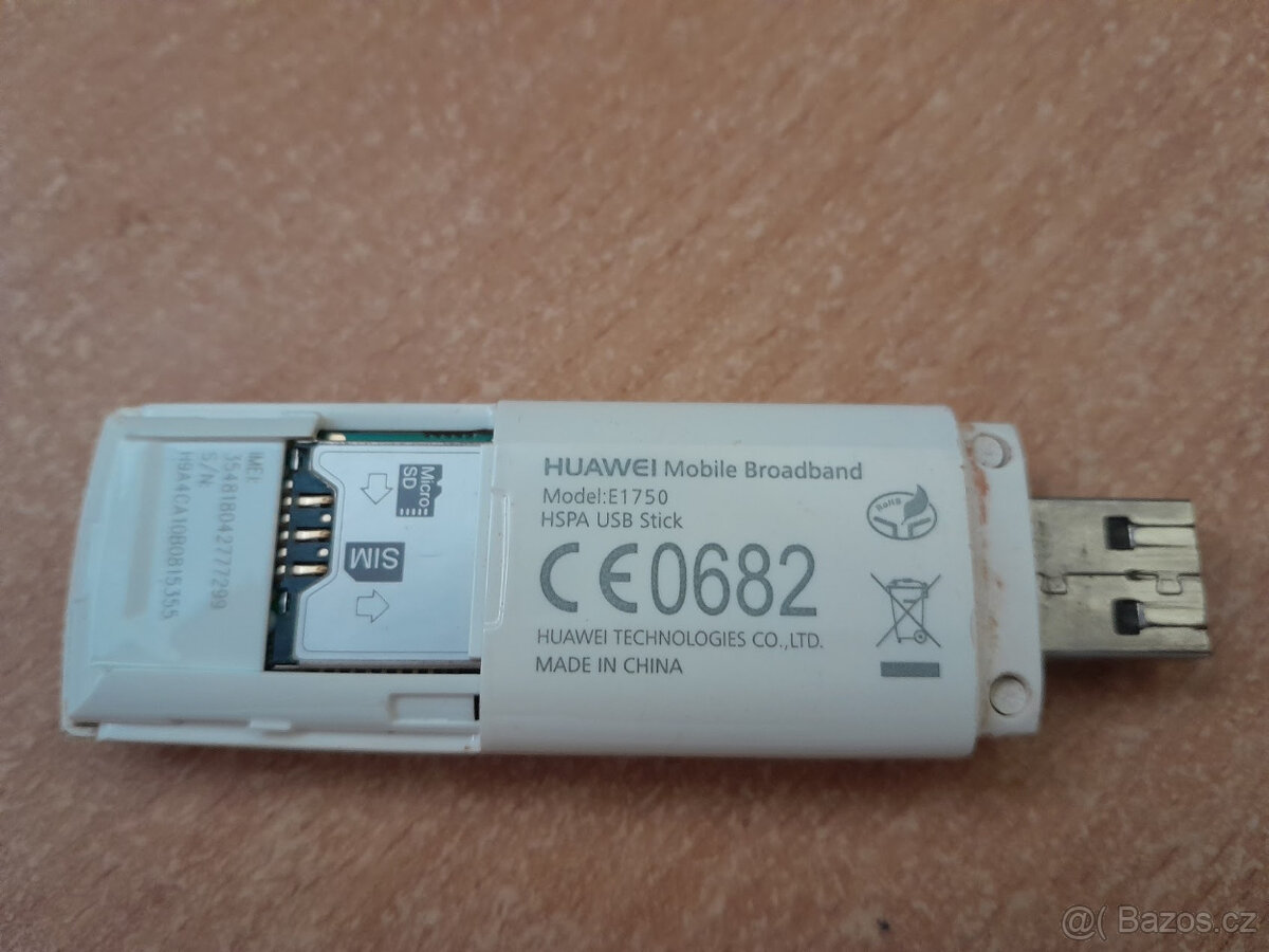 O2 USB MODEM HUAWEI E1750 HSPA USB STICK IHNED K PRODEJI - 6