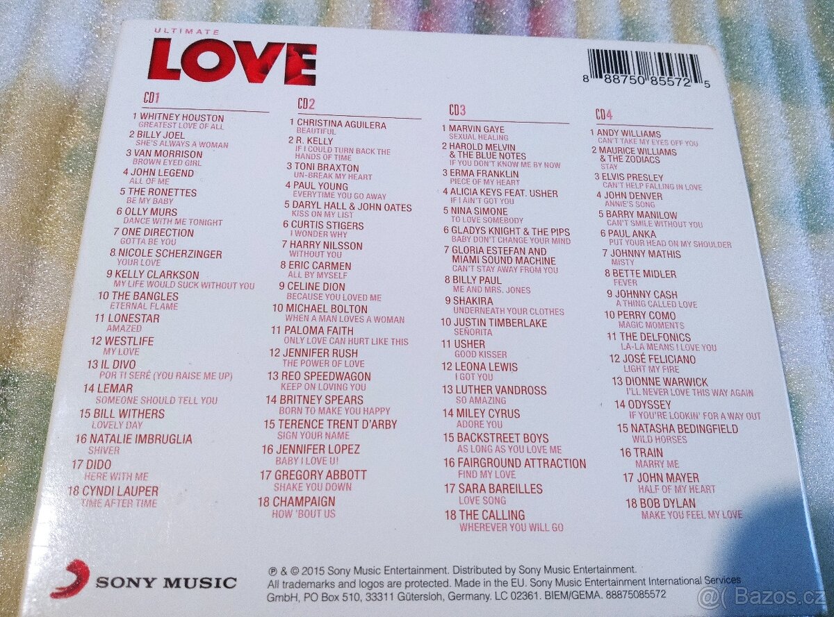 Cd - Greatest - 3 cd Disco , 4 cd - Love Songs - 6