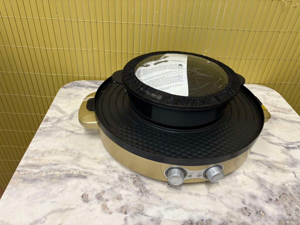 Elektrický gril + hotpot 2v1 korejské BBQ (115) - 6